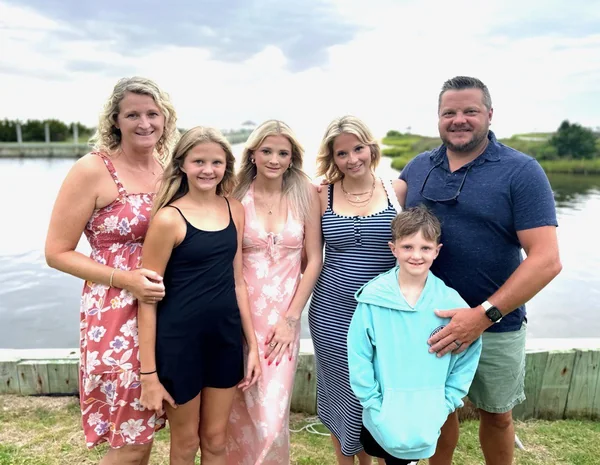 Kyle Poirier and his family